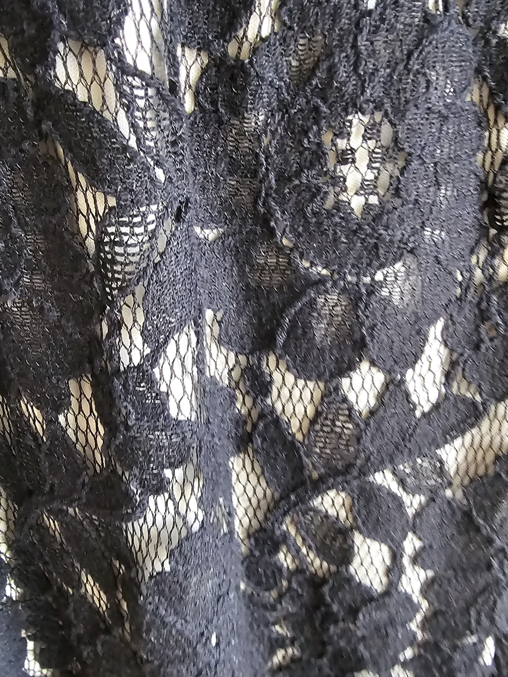 Lane Bryant Black Lace Overlay Scoop Neck Mini Dress - Picture 2 of 7